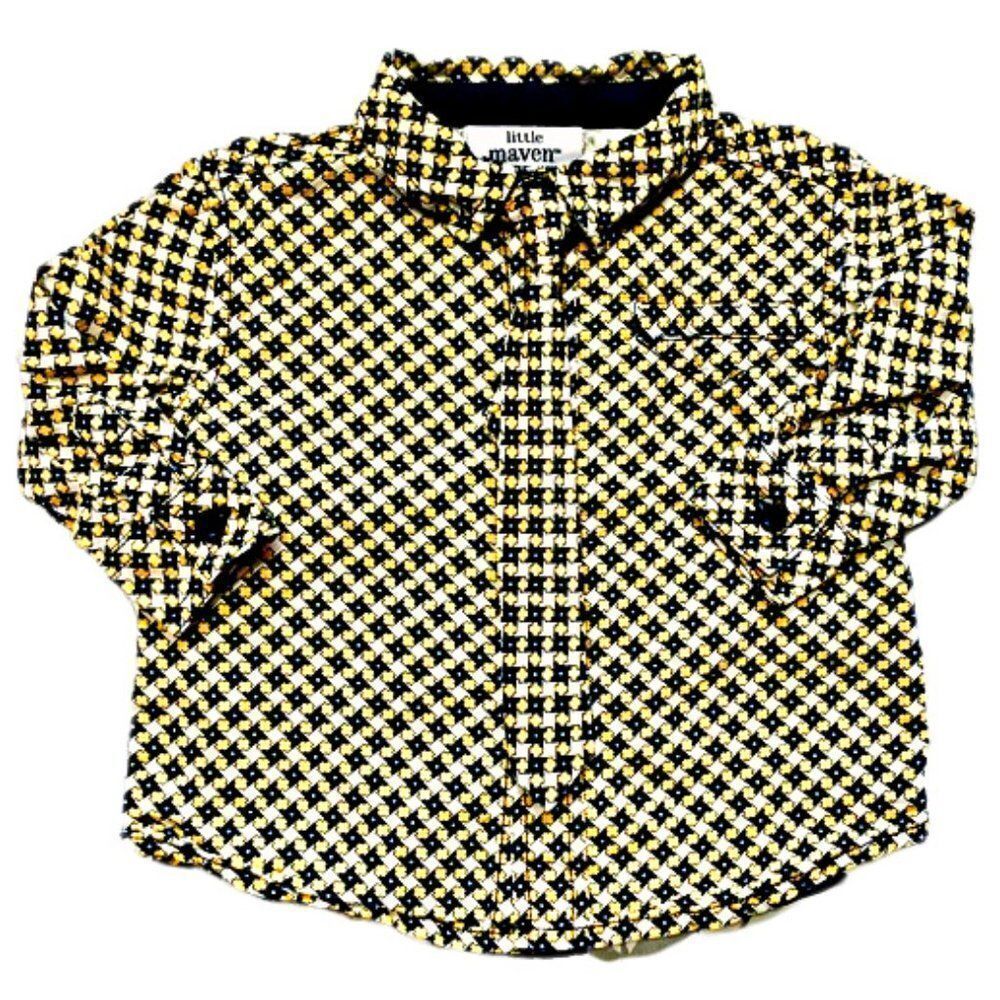 𝅺tori Spelling 70s Print Button Down Shirt with Tie
